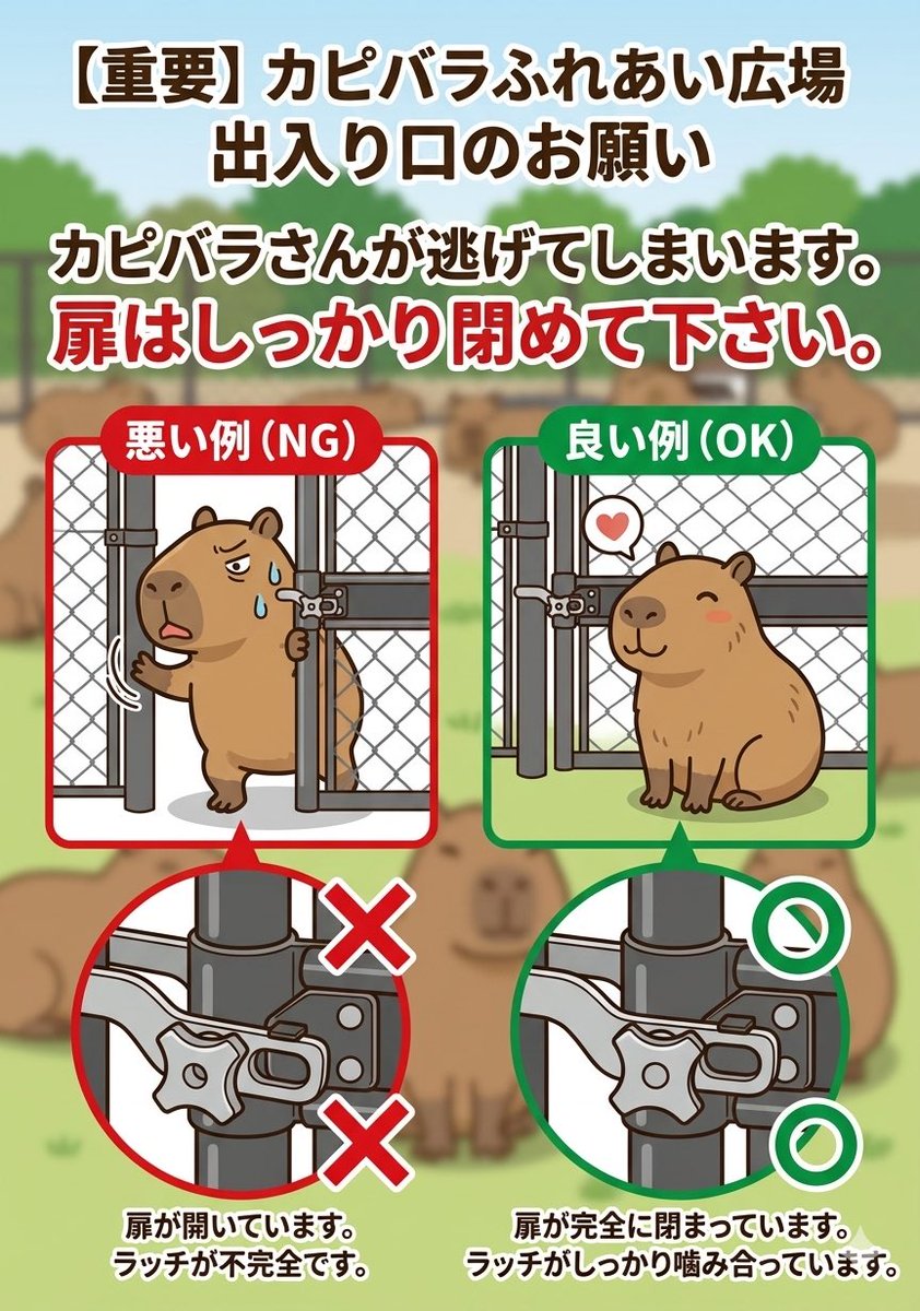 sode_fure's tweet photo. 縁長です
お待たせしました！
カピバラさんの第2エリアが開放になりました！
来週くらいには新婚さんエリアも開放できるかなぁ・・・ https://t.co/SqEl3w8i1f