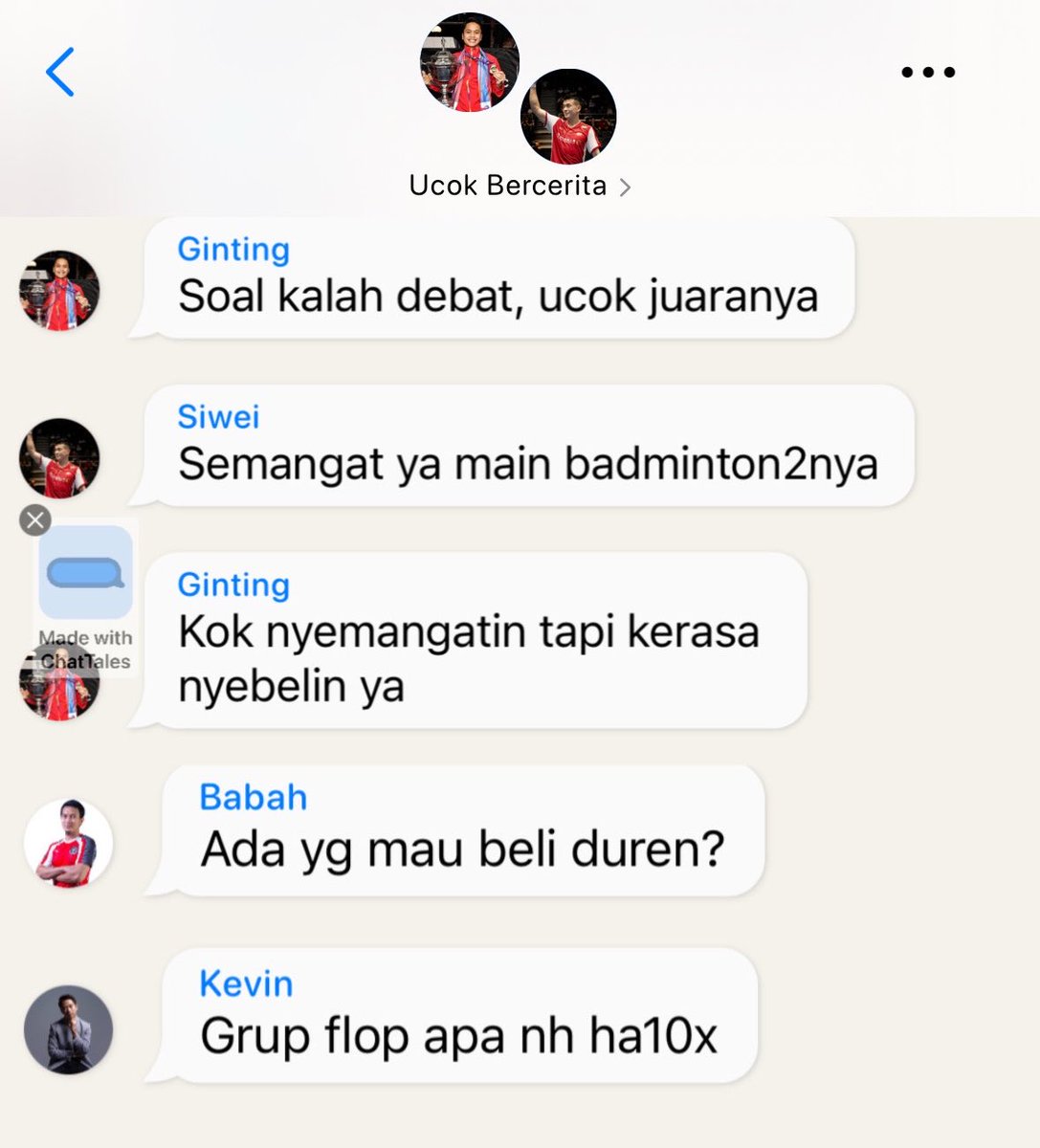selendiipity's tweet photo. Persiapan Thomas Cup 2026

Fake chat https://t.co/q0NiS2P1zH
