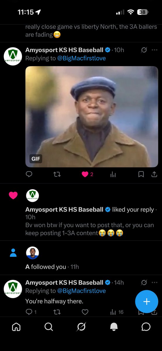 BigMacfirstlove's tweet photo. Have I made it to the big leagues? @AmyosportKS liked and replied to a tweet. #madeit #dayismade
But on a serious note thank you for responding all love. https://t.co/briMMJVSfL