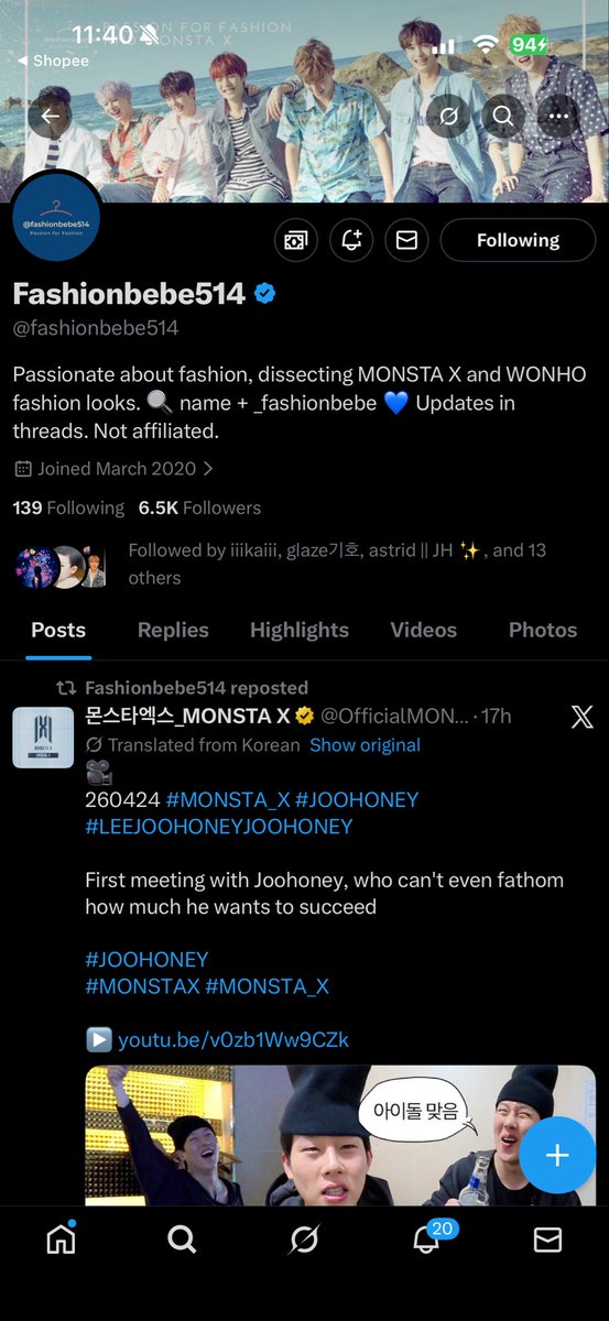 jooheonwalker94's tweet photo. @fashionbebe514 Donnnneeee! Hoping to be one of the winners 🥰🫶🏻🙏🏻 

#MonstaX_Fashionbebe #JOOHEON #MONSTAX https://t.co/x60fmrbkXG