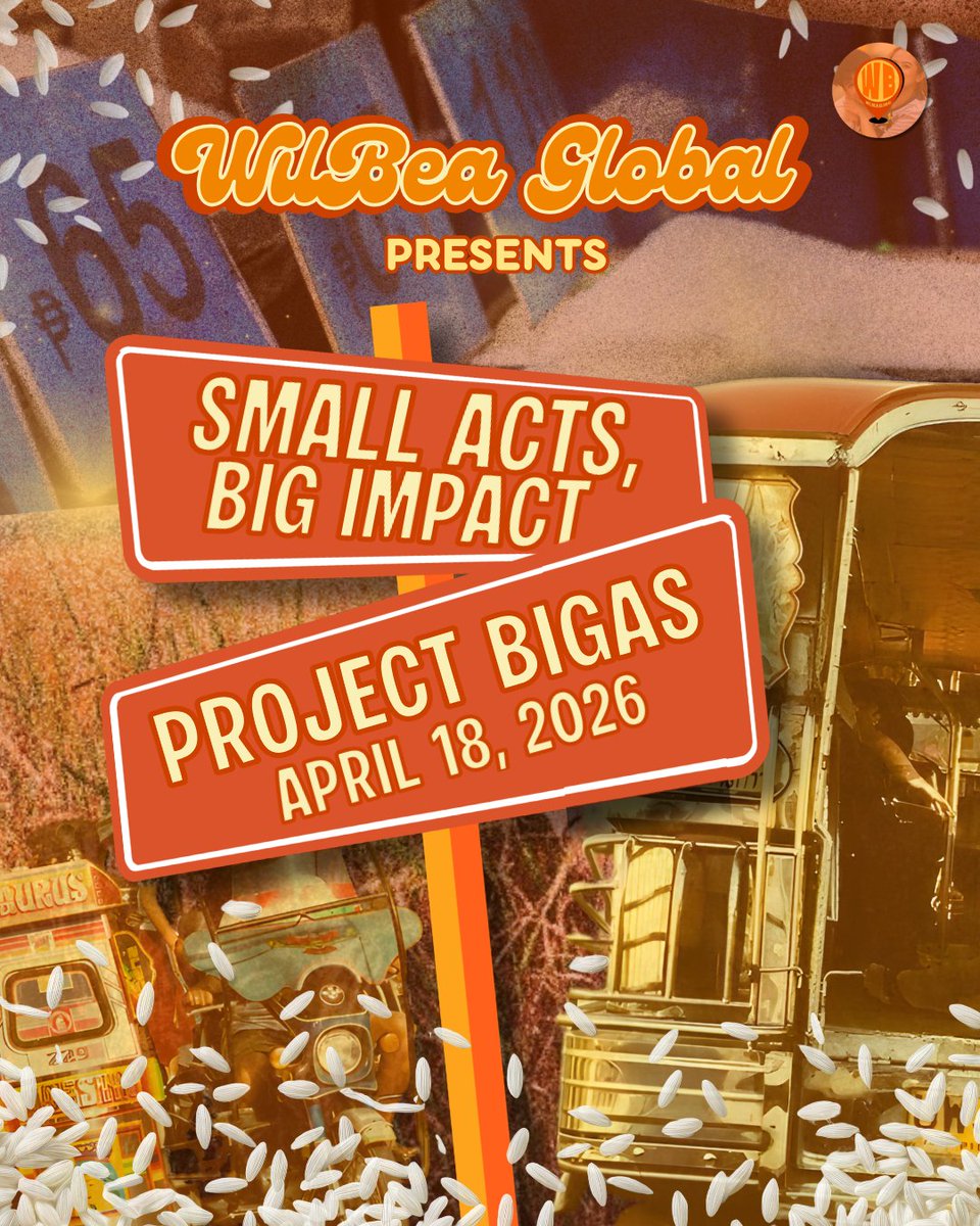 wilbea_global's tweet photo. S.A.B.I — Small Acts, Big Impact 💛

S.A.B.I is a project series by WilBea Global dedicated to giving back to the community through simple yet meaningful acts.

Project Dos: Butil ng Pag-asa 🌾

Last April 18, right before Viva’s Next Fan Takeover Concert, we came together para maghatid ng libreng bigas sa ating mga PUV drivers.

From all the love and support we received during the GSOT era, ngayon tayo naman ang babawi, giving back to the community that continues to support us.

Huge thank you sa lahat ng nag-donate at nag-support. Dahil sa inyo, mas marami tayong napangiti. 🧡 

@itswilbertross
@beabinene

#WilBea #WilBeaGlobal