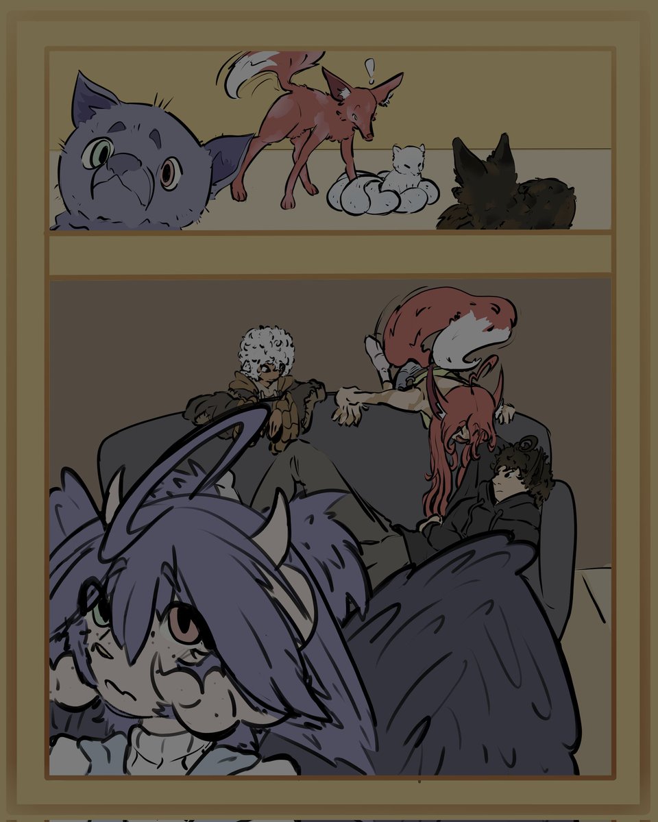 Xplayer_4's tweet photo. A fox, a bat, a coyote, and a wolf... what an interesting pairing https://t.co/iTd3cpJw7R