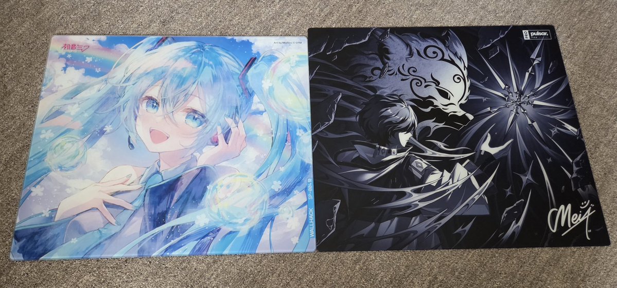 Meiyガラスパッド届いた！
デザイン良すぎ😇
WALLHACKよりちょっとでかい