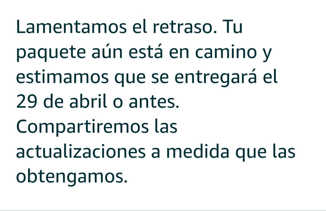 JorgeJavi20's tweet photo. @amazon  @amazonmex hice un pedido ayer  23 de abril, para el mismo día. Por razones que desconozco supuestamente lo envío pero sigue sin llegar. Ahora me manda hasta el 29npara una entrega que se supone debería ser el mismo día, no casi una semana despues https://t.co/aHPBC3rcUA