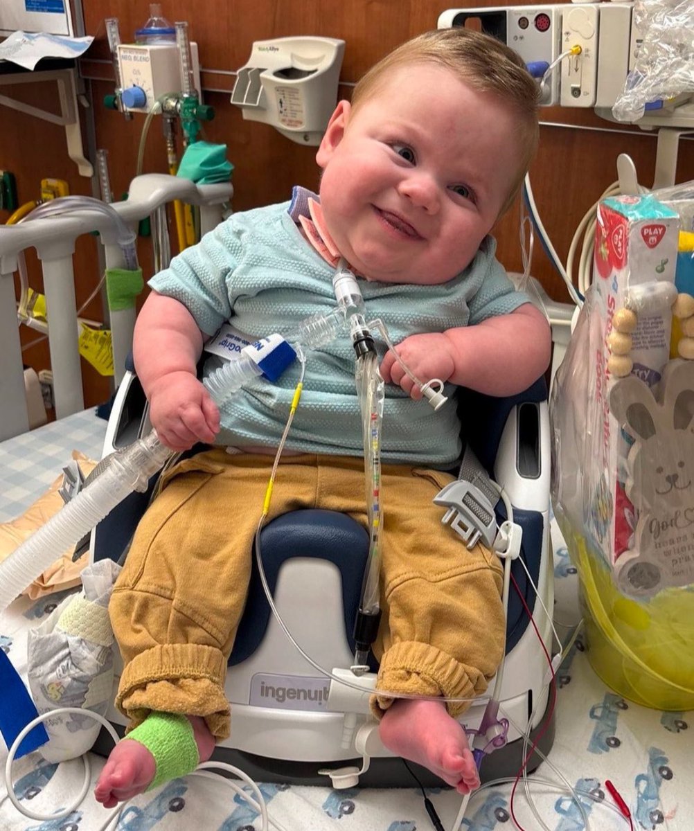 LilaGraceRose's tweet image. Baby Colsen Knox was born premature at 24 weeks, weighing only 1 lb., 8 oz

That’s roughly the size of a small water bottle.

Some children at that age and size are aborted in the name of “healthcare”

Colsen spent 400 days in the NICU.

Now, he’s finally expected to go home.