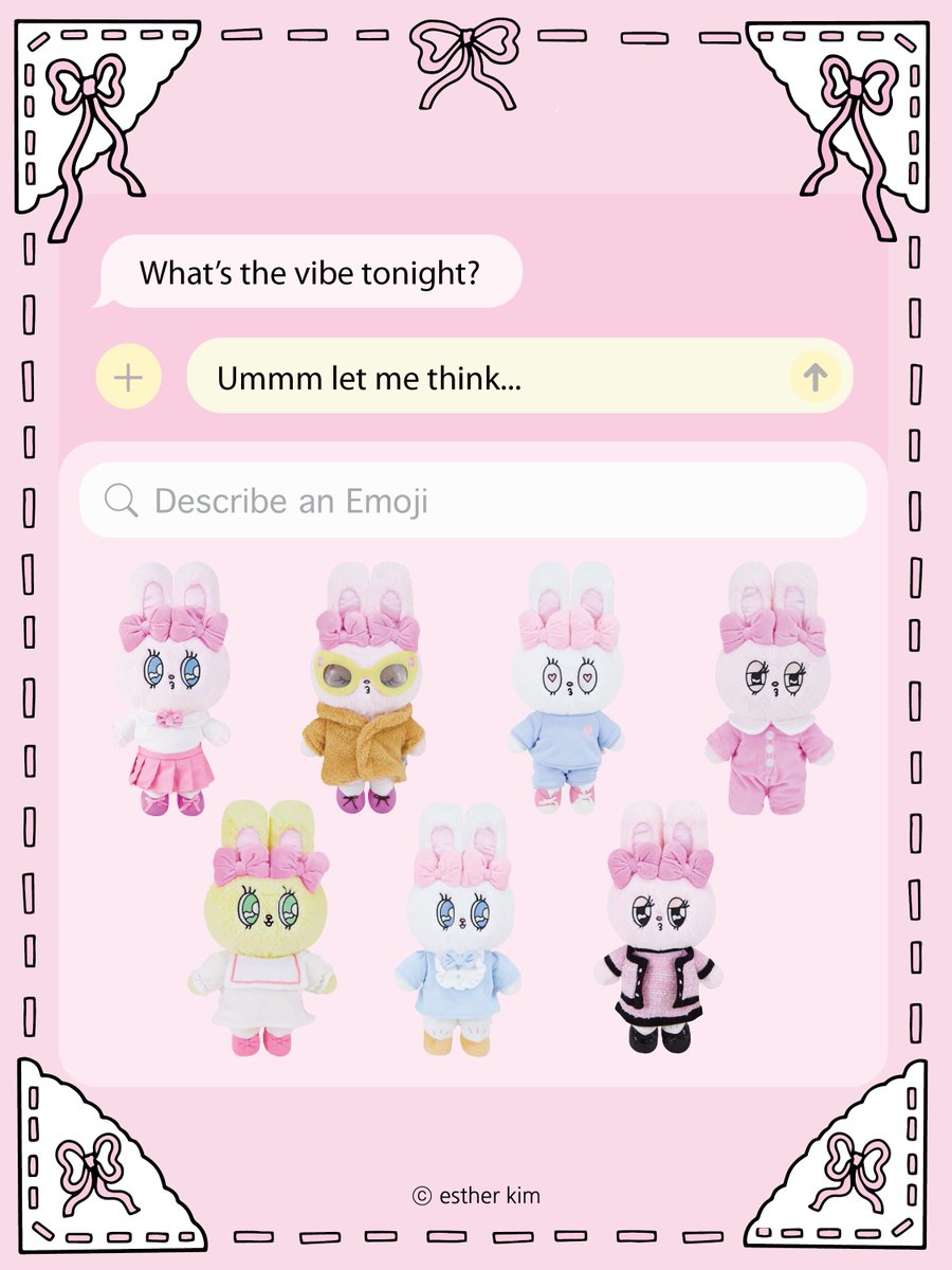 Umm… let me think… 💭
Esther Bunny OOTD น่ารักครบ 7 วันเลย 💖✨
จะ Monday mood หรือ Sunday vibe ก็เอาอยู่หมด 🐰👗
👗 Esther Bunny OOTD Plush (27 cm.) 695.-

📢 สอบถามเพิ่มเติม
LINE: @mappy.th
FB / IG / TikTok: mappy.th
X: mappy_th

#mappyth  #estherbunny