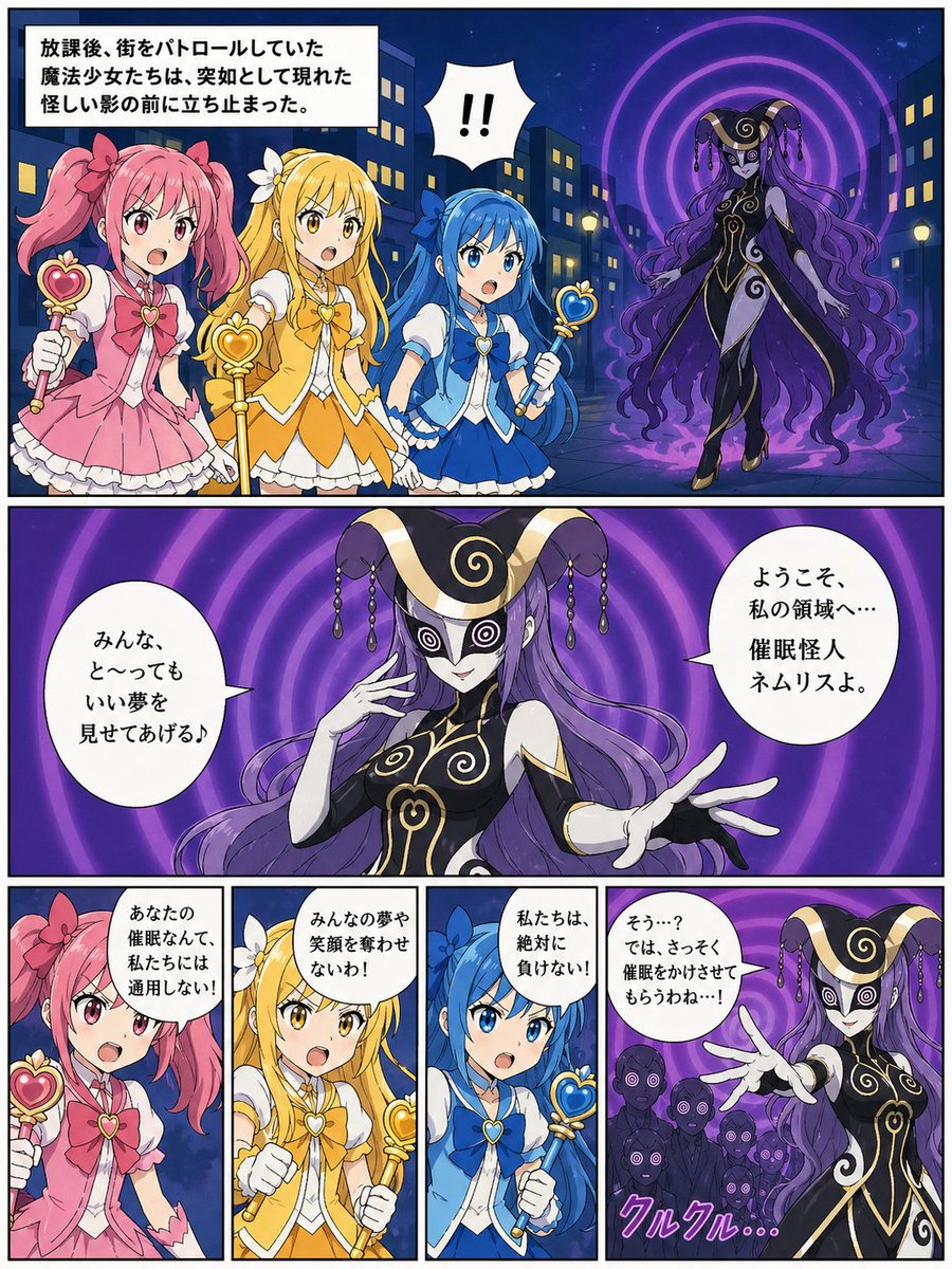 ChatGPTで作った魔法少女MC漫画（1/3）