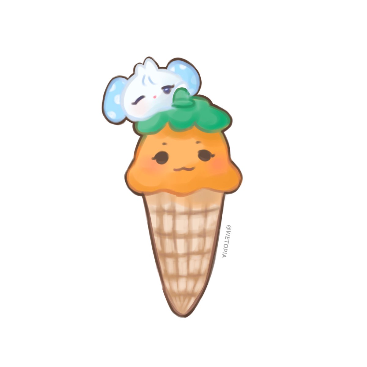 wetopia323's tweet photo. Ice-cream🍦or carrot🥕…��
#nmixx #엔믹스 
#nmixxfanart 
#mixxffy #jjyurot 
#JIWOO #지우 https://t.co/A9nAdnLE0s