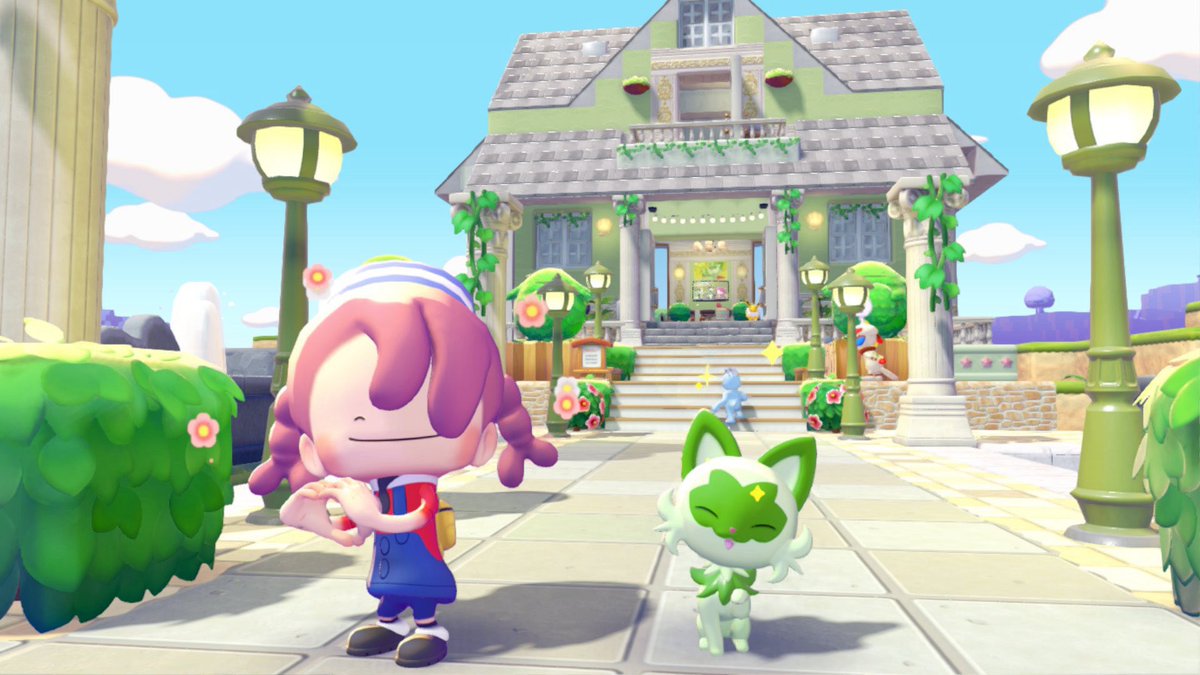 _Wolf_oO's tweet photo. わたしのおもいでの写真はこれ！
#ぽこポケおもいでキャンペーン #PR
#ぽこポケ　#ぽこあポケモン
念願だったニャオハ族ハウス完成！
推しと一緒にのんびり過ごせるの幸せ🌱 https://t.co/8qtZpWRptJ