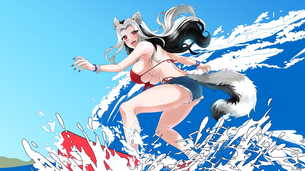 eithostudio's tweet photo. WIP summer, aww it's wet 🌊
#VGenComm #wipart https://t.co/3b9a5ezqd5