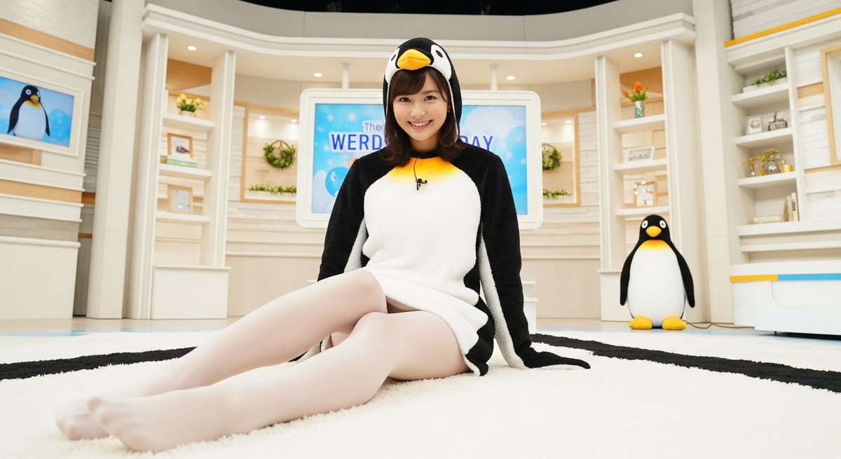 idolsocks's tweet photo. 4月25日は #世界ペンギンの日!
ペンギンになった白タイツ女子アナ!
#タイツ #女子アナ #Folw https://t.co/OHJfXrXq9D