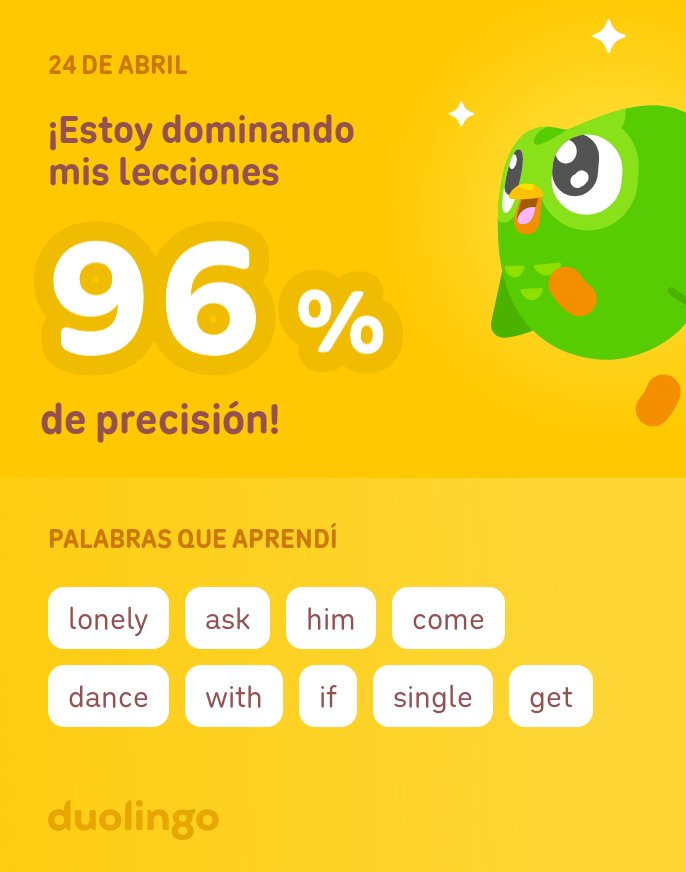 osanchezha's tweet photo. ¡Estoy aprendiendo inglés en Duolingo! Es gratis, divertido y efectivo. https://t.co/5DCANwKrnm