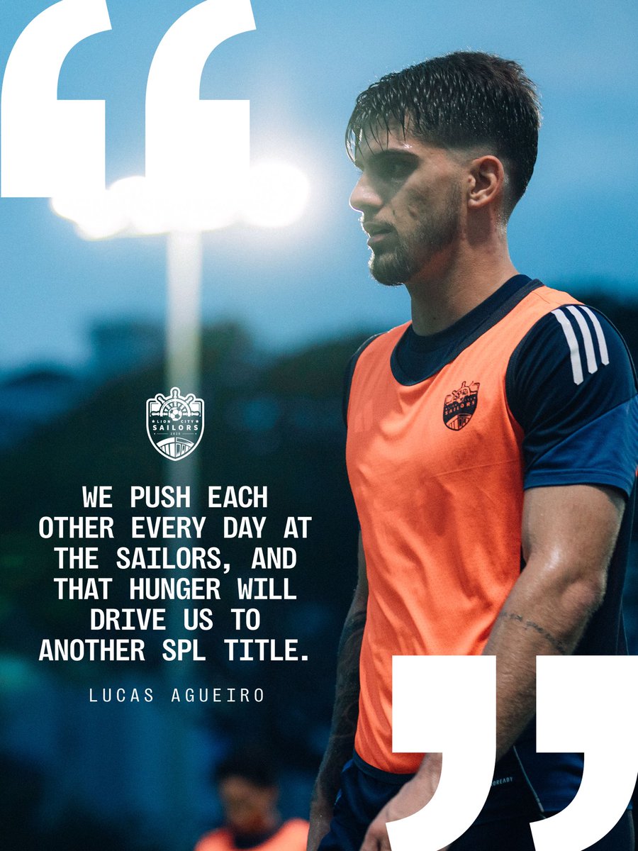 lioncitysailors's tweet image. Having featured in all six games under Jesús Casas, Lucas Agueiro has adapted to life well at the Sailors and he is raring to go for our next #SPL challenge — a tough away game against Geylang International on Sunday (26 April) night. 

#allhandsondeck #lioncitysailors