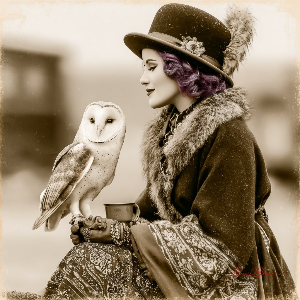 BeanieBlossom's tweet image. Good morning, you lovely people

In the silence of twilight, secrets take flight on feathered wings.

#GoodMorning #AIArtWork #AIArt #AIArtists #AIArtCommunity