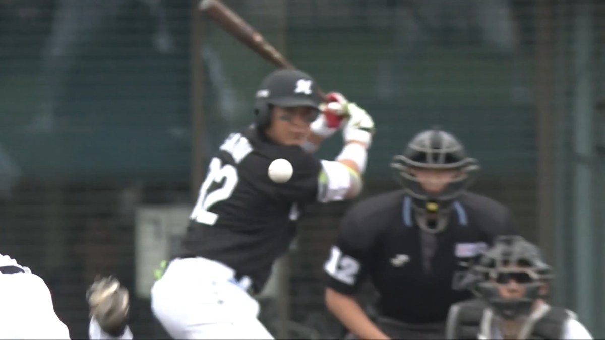 初球打ち✨ 千葉ロッテ 佐藤都志也 選手の今季第1号先制3ラン