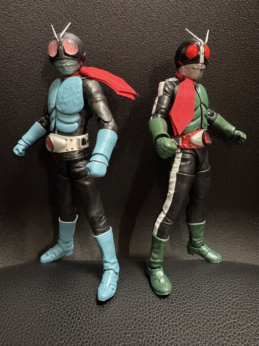 真骨彫、#仮面ライダー旧1号 と。ウルトラマンほどライダーについては