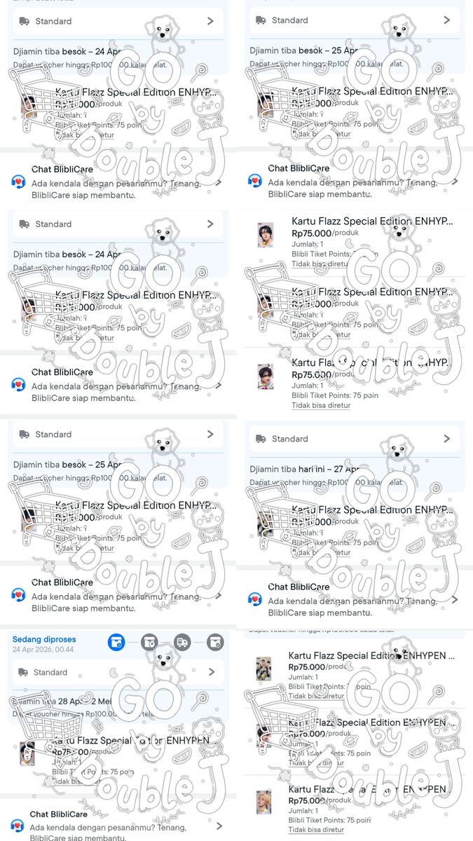 deasy_rl's tweet photo. JASA CO ENHYPEN X FLAZZ BCA 
FEE 10K

Pengiriman langsung ke alamat kalian

Available:
Heeseung ❌️❌️✅️
Jungwon ❌️❌️✅️
Jay ❌️❌️❌️
Jake ❌️❌️✅️
Sunghoon ❌️✅️✅️
Sunoo ❌️✅️✅️
Ni-ki ❌️❌️✅️
ot7 ❌️❌️✅️ https://t.co/53aPm6LN0d