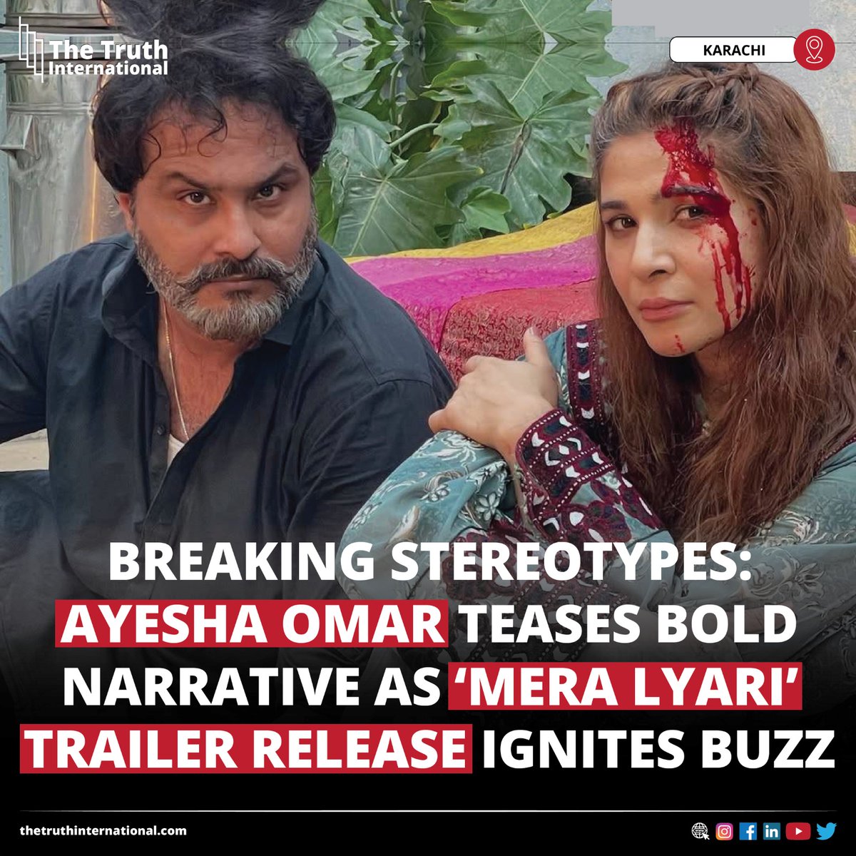 ttimagazine's tweet image. Breaking Stereotypes: Ayesha Omar Teases Bold Narrative as ‘Mera Lyari’ Trailer Release Ignites Buzz

FIND MORE: thetruthinternational.com/breaking-stere…

#Breaking #Stereotypes #AyeshaOmar #Teases #Bold #Narrative #MeraLyari #Trailer #Release #IgnitesBuzz #Karachi #TTI