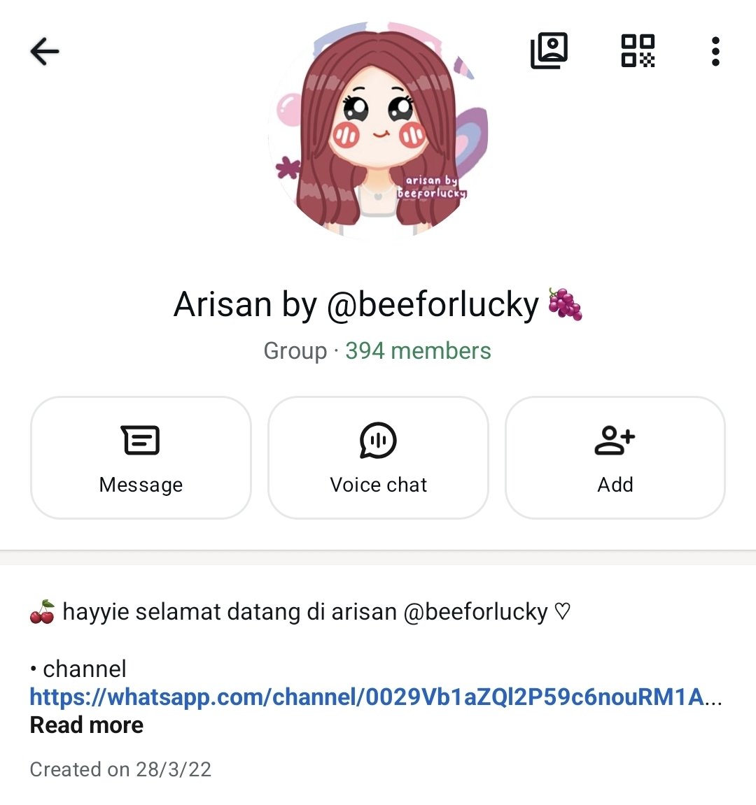 sonia open arisan wa on pinned🍇 tweet media