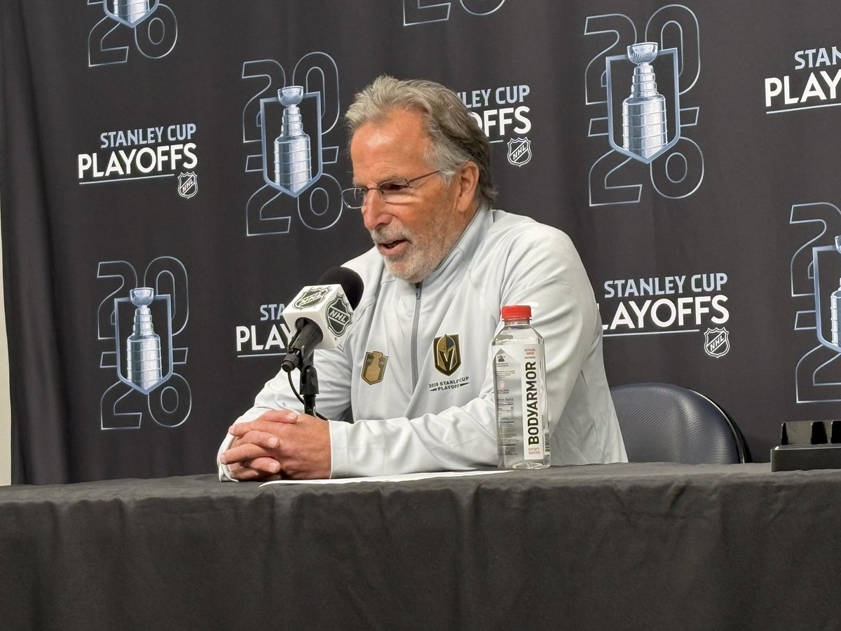 dana_greene's tweet photo. Vegas head coach John Tortorella: “Nobody is stopping Guenther’s shot. That’s just a bomb.” https://t.co/FHL6KWgjnZ