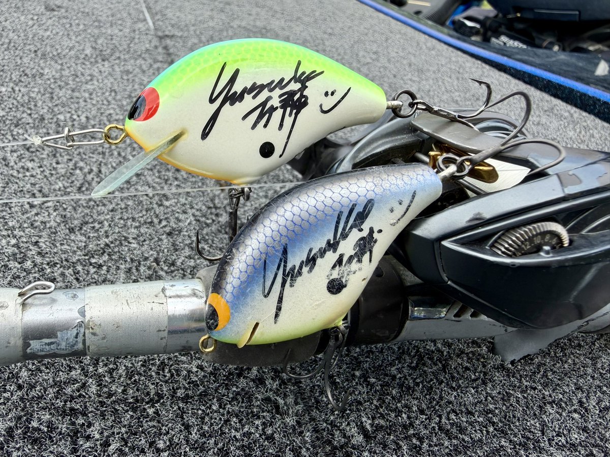 AnglerYusuke's tweet photo. バスマスターオープン・グランドレイク戦は開発クランク中心で戦いました！
特に2日目は全てのバスをChipでキャッチ。キャットフィッシュにリップを壊されたり、ビッグフィッシュに1発ラインブレイクされたりしたけど、キッカーもちゃんと釣り14-5を今日はウェイイン出来たよ。 https://t.co/JolfxIMuRc