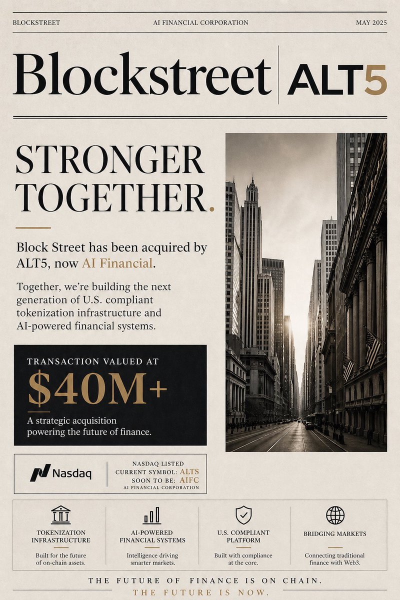 DerekAPeterson's tweet photo. @BlockStreetXYZ @ALT5_Sigma now we build! https://t.co/EEpr22KYOB