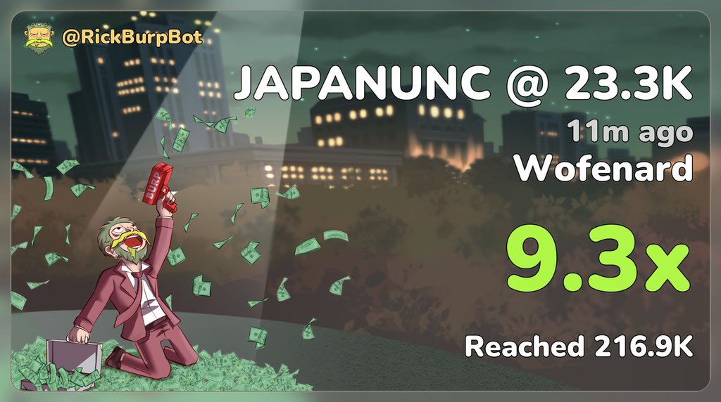 9.3x $JAPANUNC 8FiJz3Tb39LRQQdTcB9DNpwmSoXXu8DvofCjGV8pump