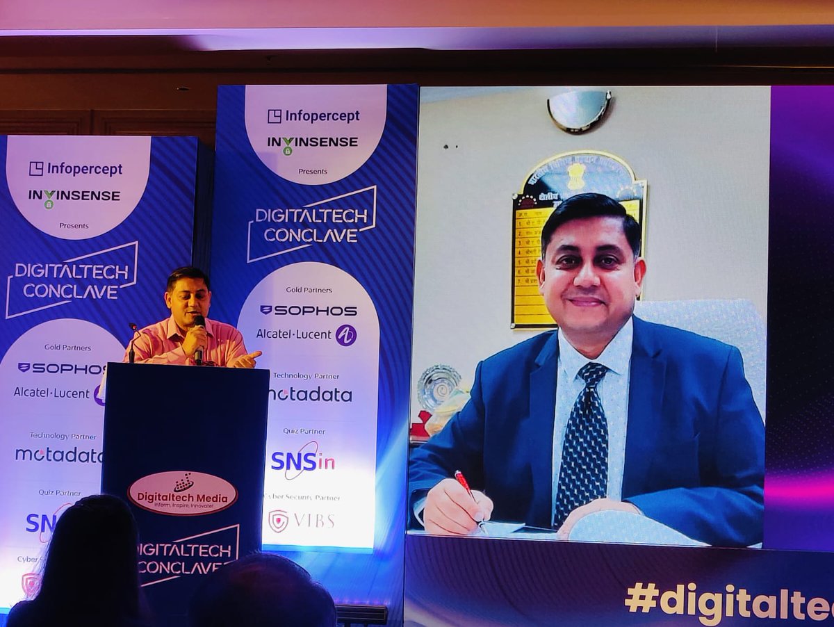 UIDAILucknow's tweet photo. At the Digital Tech Conclave in Lucknow, Shri Prashant Kumar Singh, DDG, Unique Identification Authority of India RO Lucknow, highlighted the evolving Aadhaar ecosystem and the transformative potential of the newly launched Aadhaar App. (1/2) https://t.co/BIHFKhnmK8