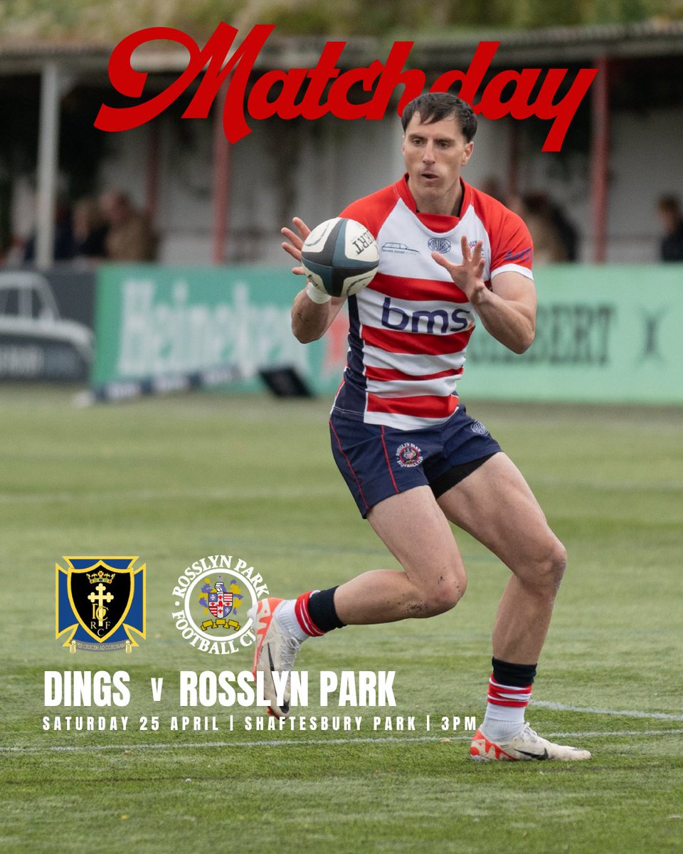 rosslynpark's tweet image. For the last time this season it is MATCHDAY 🔥

🆚 Dings Crusaders
🏟️ Shaftesbury Park 
🕒 KO 3PM

#RPFC