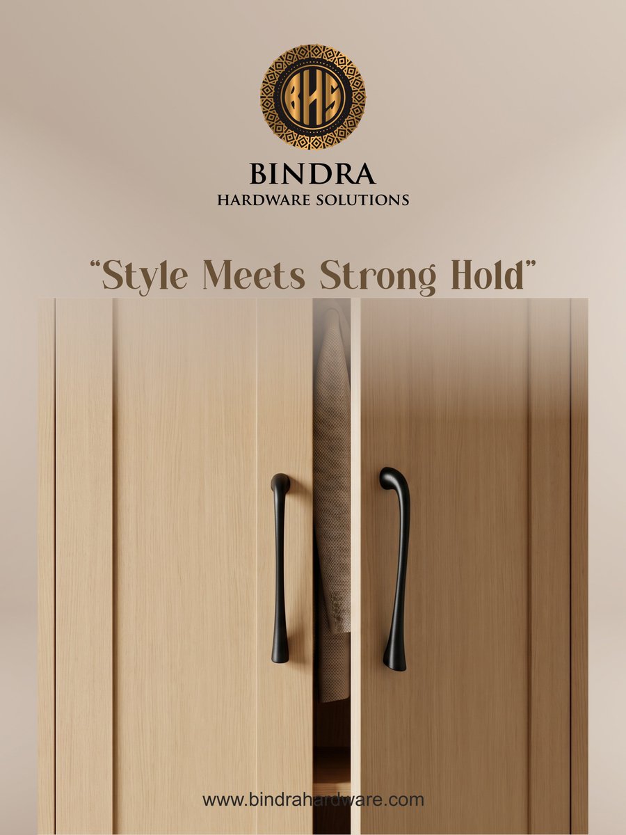 Bindrahardware's tweet image. Wardrobe Door Handle 🔐

Upgrade your wardrobe with sleek &amp;amp; premium handles 🚪
Perfect for modern interiors

Bindra Hardware Solution
📞 8929761313
🌐 bindrahardwaresolution.com

#WardrobeHandle #DoorHandle #PremiumHardware #InteriorDesign #ModernHomes #BindraHardware