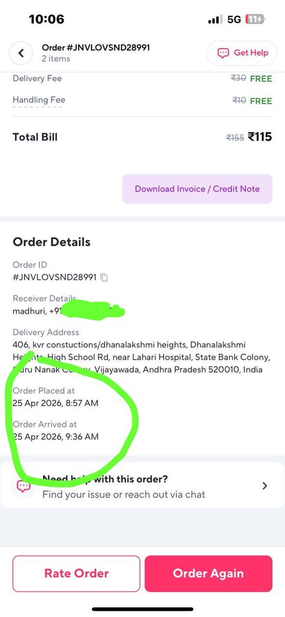 MadhuKo29611744's tweet photo. Absolutely unacceptable service from @ZeptoNow. Ordered milk—an essential item—and it’s delayed by 40+ minutes By promising 6 min delivery & with no proper update. #Fakepromise Expecting immediate resolution and accountability. #CustomerExperience #DeliveryFail https://t.co/mpp7XfIq1U
