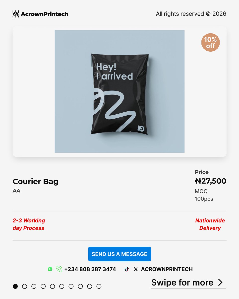 acrownprintech's tweet image. Benefit from our 10% off when you shop from us 

#print #design