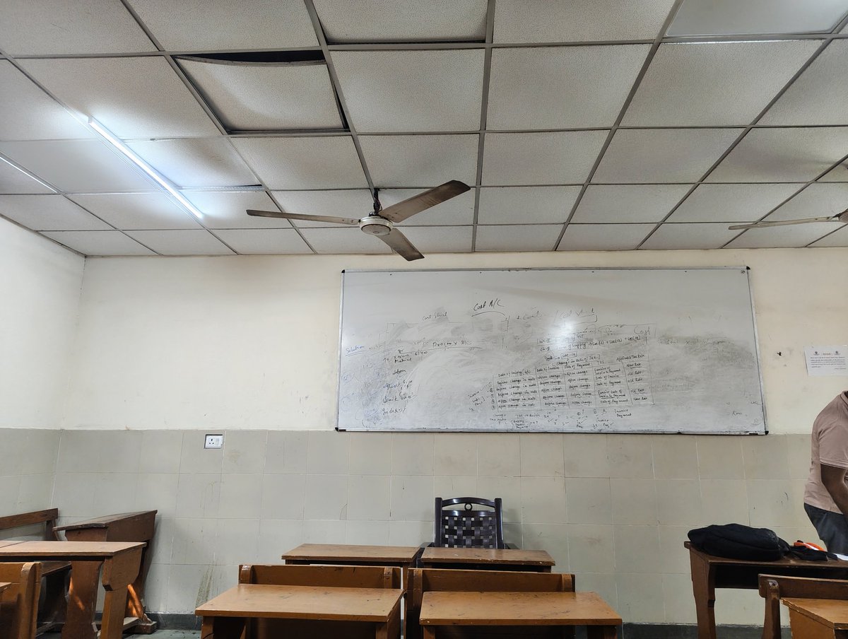 AnkitUP13259318's tweet image. @ProfPayalMago @DUSOLOfficial @UnivofDelhi Disappointed with the poor infrastructure at the South Regional Centre of University of Delhi, School of Open Learning. Classrooms have AC installed but they are not working, fans are also in poor condition, and toilets are dirty #SOL