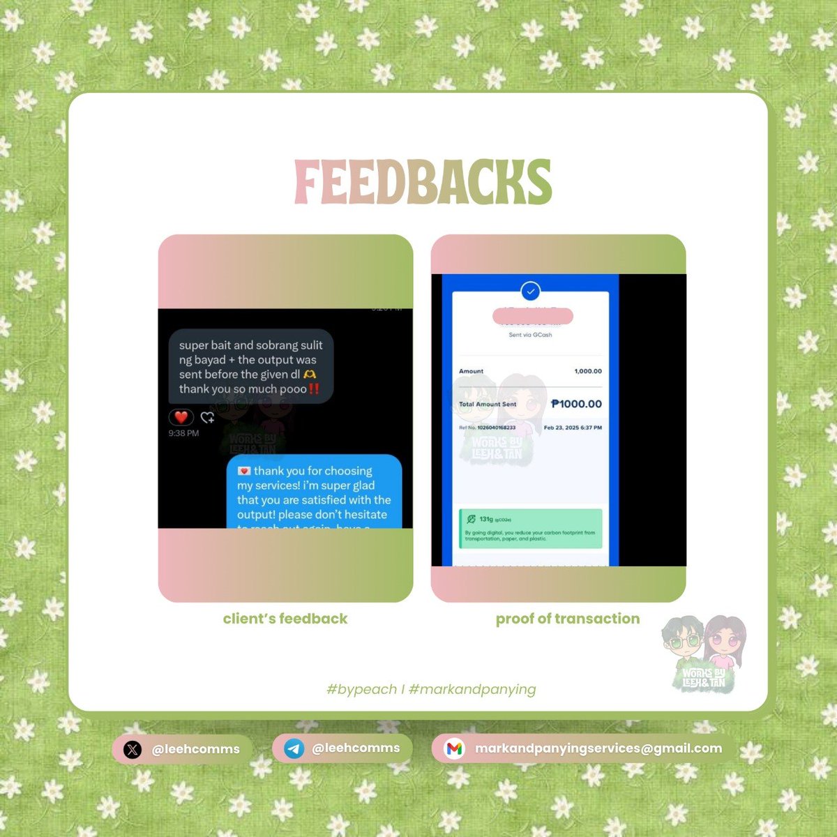 (📋) — feedback .ᐟ

“super bait and sobrang sulit ng bayad + the output was sent before the given dl 🫶🏻”

— catered a 2500–WORD ESSAY task for a new client! thank u sm for the trust 🫶🏻

🪷 #bypeach : #leehproofs