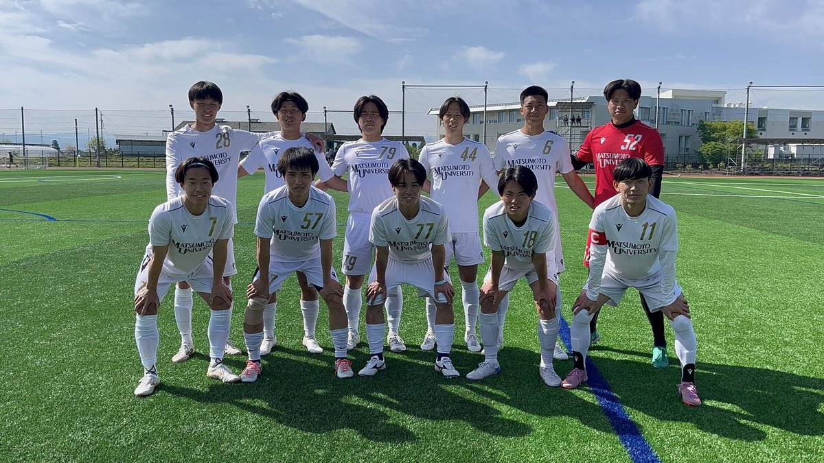 山梨学院大学サッカー部ユニフォームセット白 アルプスリーグ試合結果】 VS #山梨学院大学さん 《45分×2本》 1本目 2
