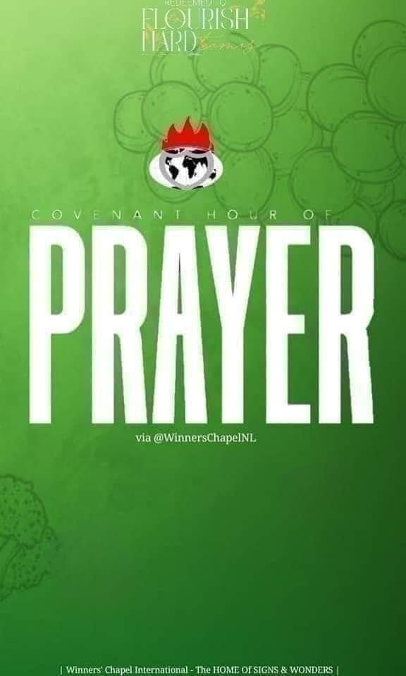 WinnersChapelNL's tweet image. #CovenantHourOfPrayer (#CHOP), SAT., 25-04-2026 From WCI At #TheYouthChapel #Canaanland Via #Facebook :👉  facebook.com/share/v/17zofQ… 👈 &amp;amp; Via #YouTube :👉  youtube.com/live/aNbM5C8tS…  👈| You're Welcome via :👉 bit.ly/4iORWij 👈| #SanctifiedToBeGlorified | #OpenDoors2026 |