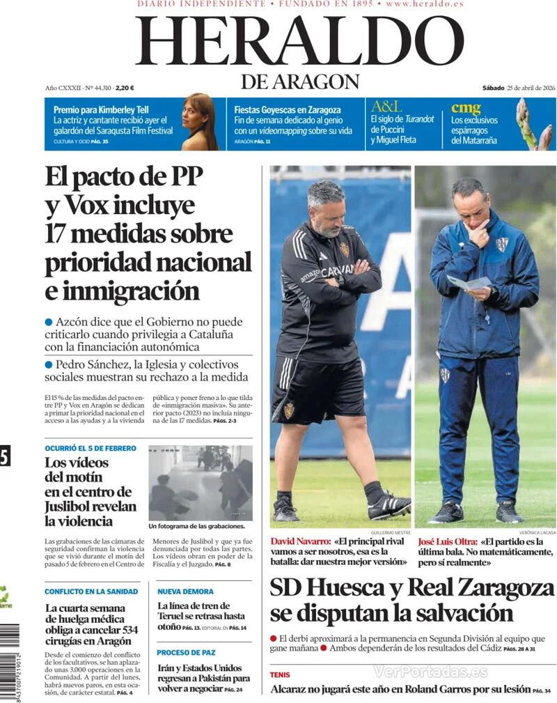 vittart75's tweet image. Espagne. Aragón. Coalition entre droite PP (PPE) et droite radicale Vox (PfE). La "priorité nationale" est intégrée dans l'accord. L'episcopat catholique critique sévèrement. Reste à voir comment le PP réagira aux ultimatums de Vox sur l'#immigration.