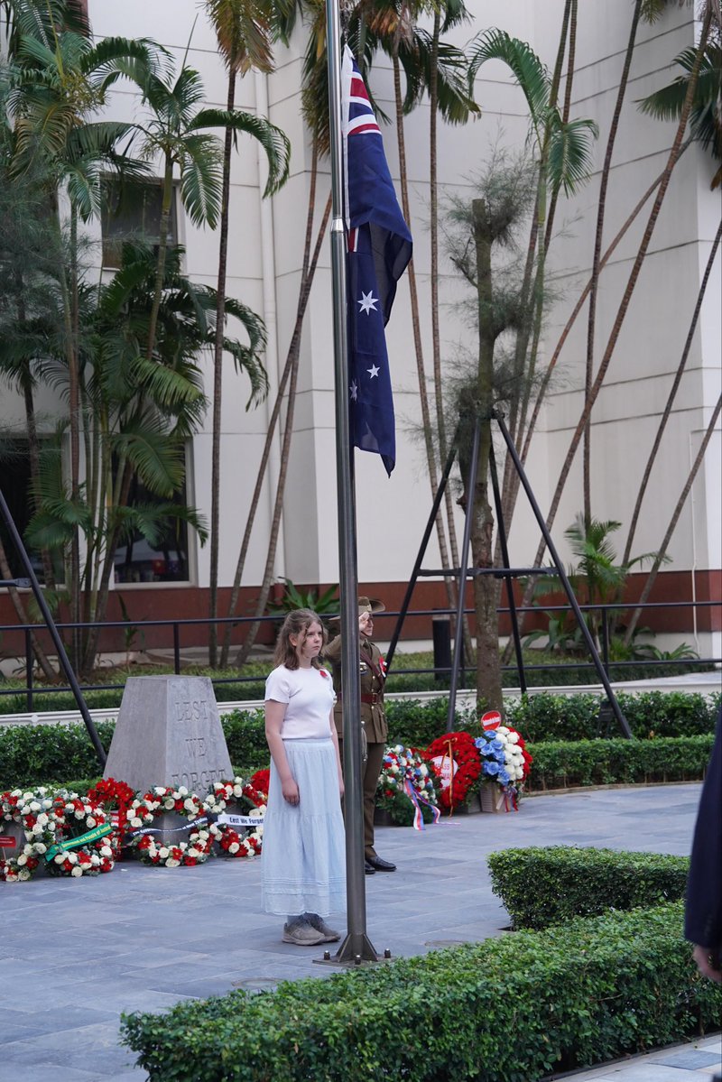 AusAmbVN's tweet image. ANZAC Day stands as one of our most significant national occasions, honouring the service and sacrifice of 🇦🇺 Australian &amp;amp; 🇳🇿 New Zealand service personnel. On this 111th anniversary, communities gathered at dawn in Hanoi and HCMC to reflect and pay solemn tribute. #LestWeForget