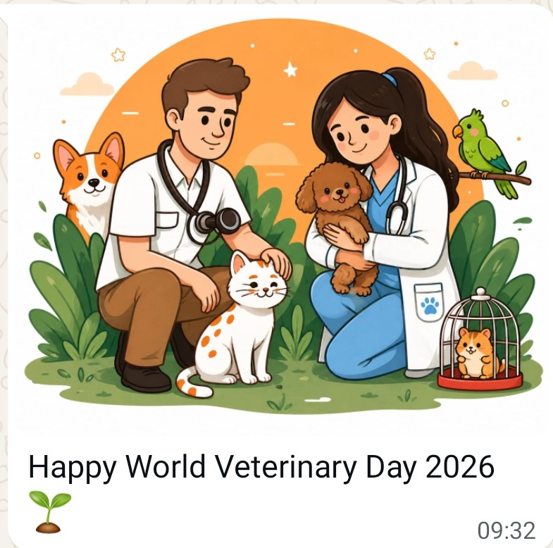LaviGangwa31294's tweet photo. "Har ek jaan keemti hai! ❤️#WorldVeterinaryDay2026 #AnimalHealth #VeterinaryLife #AnimalWelfare #ProudVet"
#Veterinarian #SaveAnimals #VetDay2026 #AnimalLove"#Humanity #SocialService #AnimalCare #WorldVeterinaryDay #Compassion" https://t.co/BwnXgLhmD1