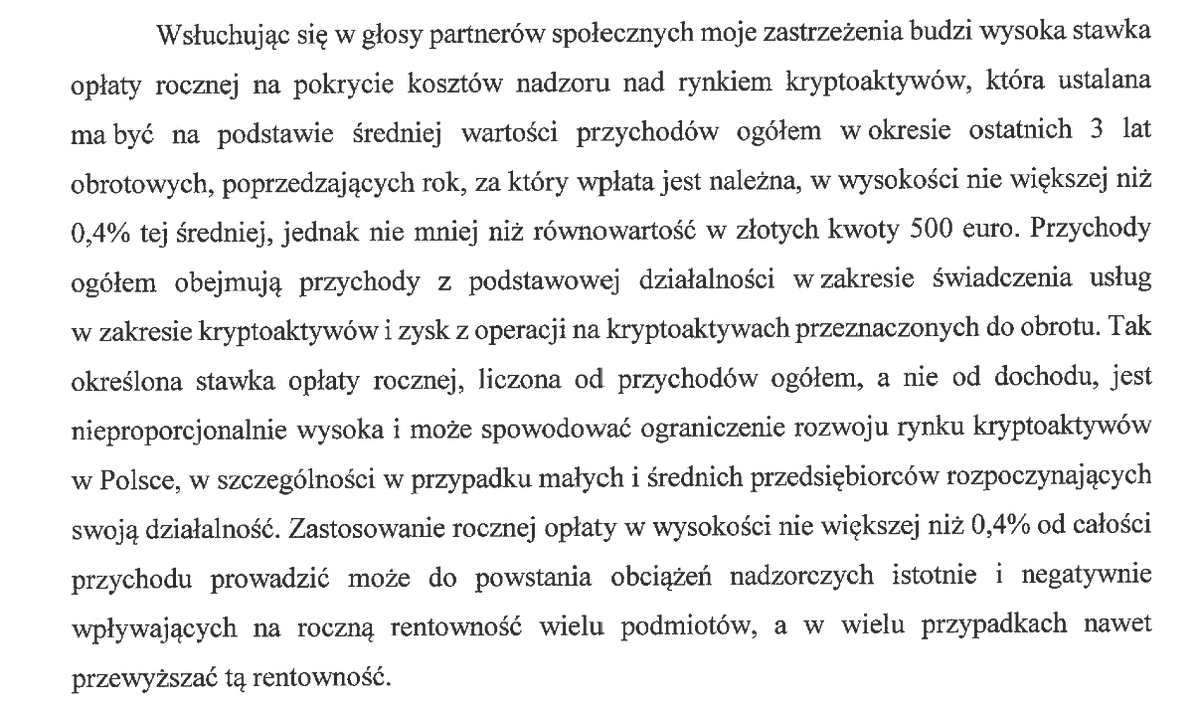 Uzasadnienie prezydenckiego weta ustawy o rynku kryptoaktywów z dnia 1 grudnia 2025 roku to absolutne kino i szybko się zestarzało. Sami oceńcie, czy ładnie. 

1) Pan Prezydent wsluchwał się w głos "partnerów społecznych", którzy uważają, że opłata roczna za nadzor nad rynkiem