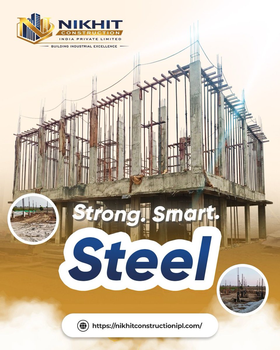 NKHIT_CONSTIPL's tweet image. Strong foundations begin with stronger steel. 🏗️
At #NikhitConstruction, we use precision-engineered steel structures to deliver durability, safety, and long-lasting industrial excellence.

#SteelConstruction #StructuralSteel #IndustrialConstruction #ConstructionExcellence