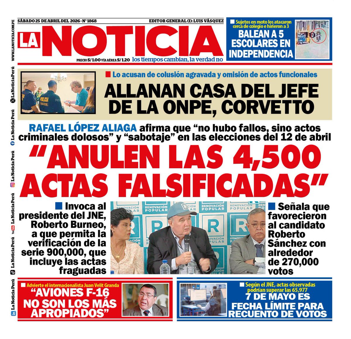 Rafael López Aliaga tweet media