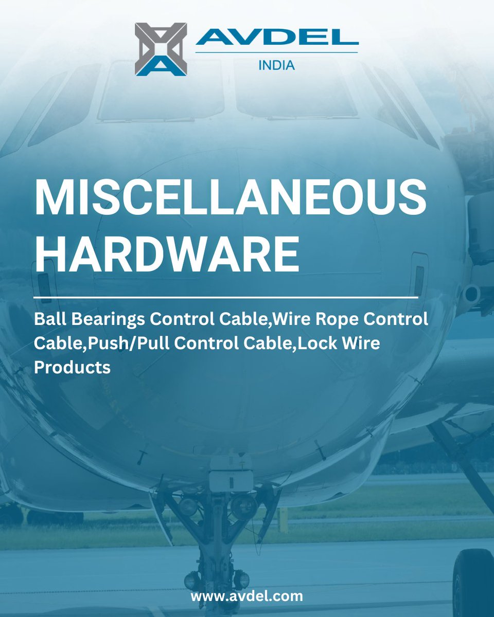 IndiaAvdel's tweet image. Avdel India offers a robust range of control cables, ball bearings, and lock wire solutions designed to deliver accuracy, durability, and consistent performance in demanding environments.

#AvdelIndia #ControlCables #PrecisionEngineering #AerospaceManufacturing