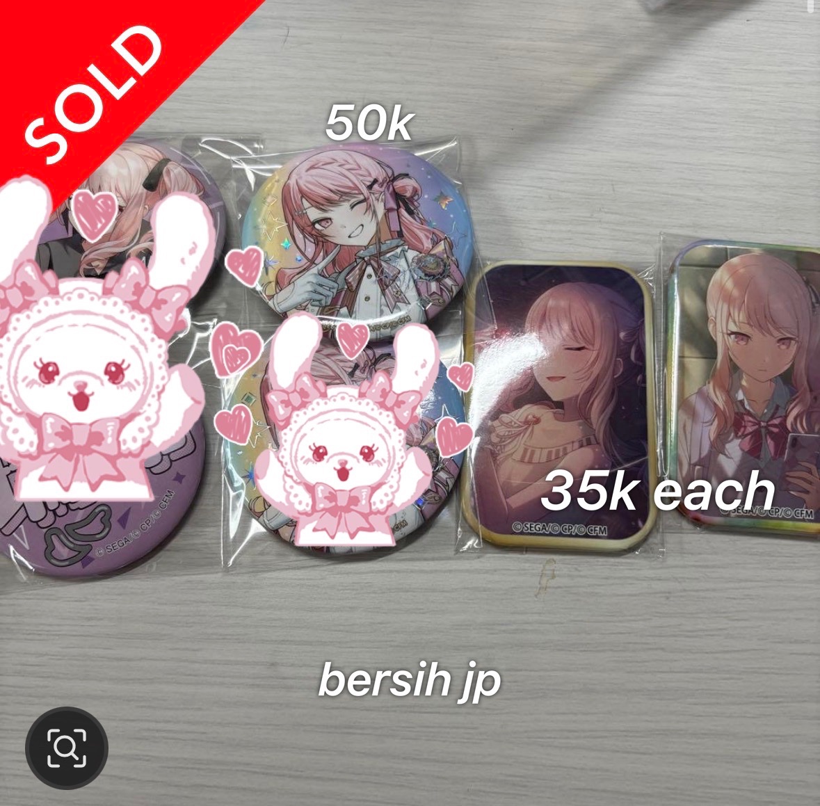 kichasaiko's tweet photo. SPLIT fixed order ~ 
♡ aab badge goods akiyama mizuki
♡ bersih jp 
♡ eta awal juni
- ⑅ -
#warungproseka #warungprsk #warunggame #warungpjsk https://t.co/MTHFyZxWOM