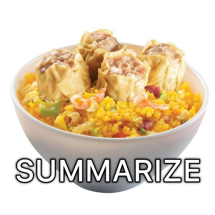 “Anong lunch mo kanina?”
“Summarize” 
“Ha?”
“Summarize nga pre kulit mo ah”