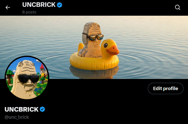 unc_brick's tweet photo. $UNCBRICK is now VERIFIED on X 
This is just the beginning, something BIG is coming. 🚀 https://t.co/8HbwYgUQ1h