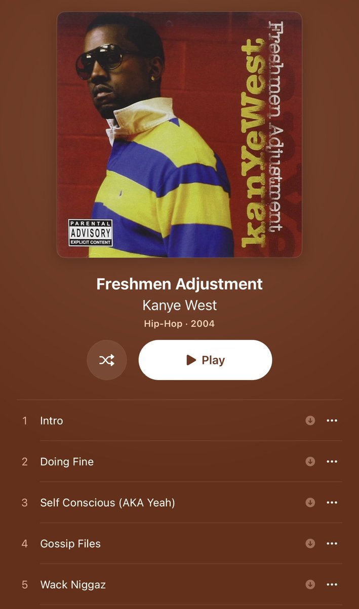 🎵 Freshmen Adjustment Trilogy 👤 Kanye West Link below!