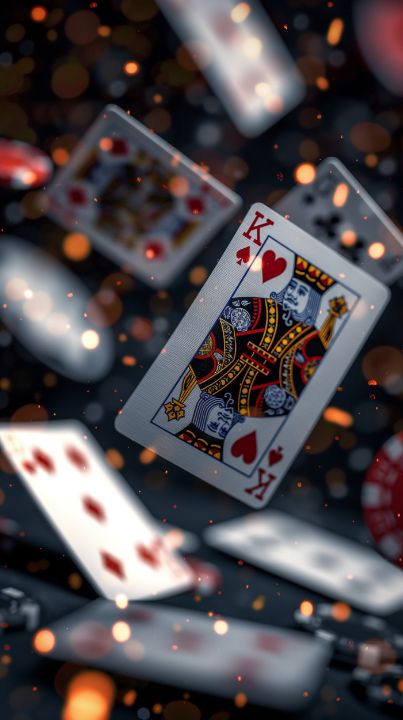 Art of the Day! "Royal flush explosion cards flying d". Buy at: ArtPal.com/maxleron?i=306…