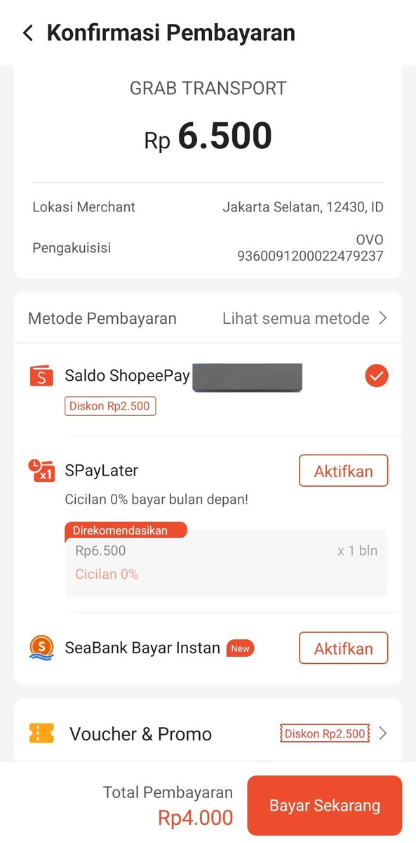 Kenapa baru tau di shopepay bisa grab sekali jalam bayar 4rb 😭