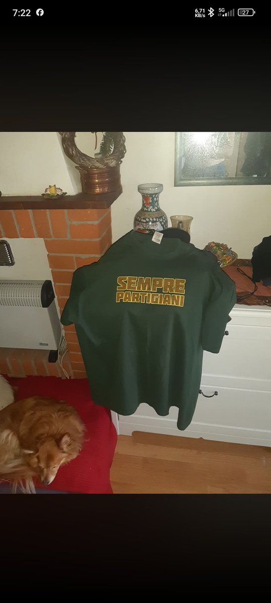 NotarangeloRino's tweet photo. Sempre attuale. Come ogni anno oggi indosserò questa maglietta.
#Festadellaliberazione2026 #Semprepartigiani #NoAlFascismo https://t.co/MmnD1DiUNk